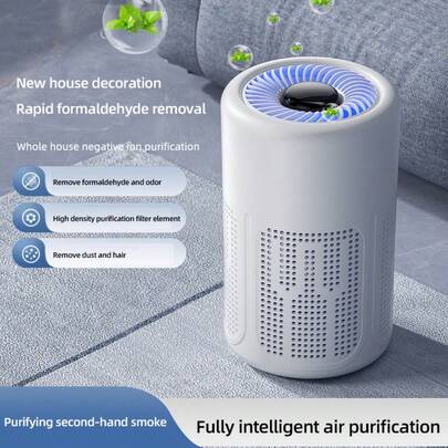 Hailicare 蓝光负离子空气净化器，全屋除臭除污染物，高效微粒空气过滤器，安静居家，适合家庭的设计礼物