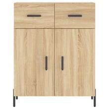 vidaXL Highboard Sonoma-Eiche 69,5x34x180 Cm Holzwerkstoff - Yellow - View 8