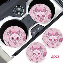 2 pezzi Sottobicchieri portabicchieri per auto, antishock, universali, di moda, accessori per interni auto, regalo per feste