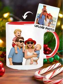 11oz Personalisierte Foto-Tasse - 1 Stück Personalisierte Kaffeetasse mit Foto, Muttertagsgeschenk für Mama, einzigartige Kaffeetasse für Mama, Einweihungsgeschenke, Jahrestags-Geschenk, Valentinstags-Geschenk, Jahrestags-Geschenk, Abschlussgeschenk, Muttertagsgeschenk für Freundin zum Valentinstag, zum Muttertag, zum Geburtstag, zum Vatertag, zur Einweihung, Wohnzimmer, Zuhause, Multifunktional, Wiederverwendbar, Exquisit, Stilvolle, Moderne, Personalisierte, Einzigartige, zum Valentinstag, zum Muttertag, zum Geburtstag, zum Vatertag, zur Einweihung, Persönliche Artikel