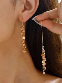 2 chiếc khuyên tai hình lá Zirconia thời trang và đa năng dành cho nữ, thích hợp cho hàng ngày, tiệc tùng, hẹn hò - Nhiều màu - Xem 7