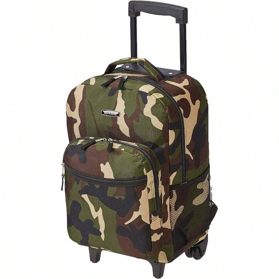 Double Handle Rolling Backpack