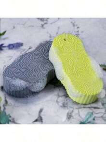 Magic Exfoliating Bath Sponge,3D Super Soft Exfoliating Bath Sponge,Skin Friendly And Reusable,Alternative To Exfoliating Gloves,Random Color. - 1個 - 查看 4