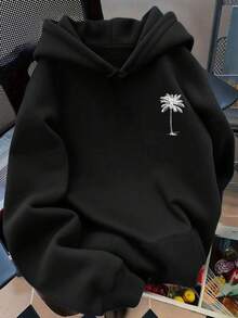 Graphic Cute Women's Oversized Sweatshirt, Casual Long Sleeve Pullover Sweatshirt For Fall/Back To School Black - Black - View 2