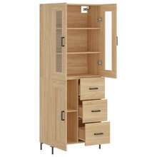 vidaXL Highboard in rovere Sonoma 69,5x34x180 cm, in legno composito