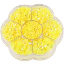 5000pcs/Box, 2mm 3mm 4mm 5mm 6mm, 5 Sizes, Silver Base Crystal Beads Stones,Flower Shape Box Packed, Round Flatback Rhinestones Multi Colors Crystal Gems Non HotFix DMC Jewelry Beads Glass Stones Diamond 3D Pattern Design Accessories Glitter Manicure Decal Decorations For Clothes,Bag,Shoes,Cups,Phone Covers,Handicrafts,Diy Trim.