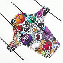 2025 Upgrade Colorful Bike FendersCarbon Fiber Front/Rear Mountain Bike Road Tire Wing Fenders Bicycle Tire Wheel Block