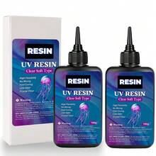 100g/200g/300g/400g UV Resin, Transparent, Low Odor, Self-Leveling, Suitable For DIY Crafts And Jewelry Making