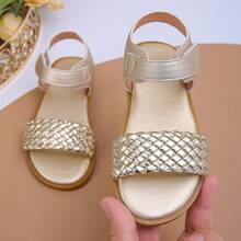 Fashionable Gold Flat Sandals, Suitable For Parents And Children, Perfect For Holiday Parties - Gold - View 13