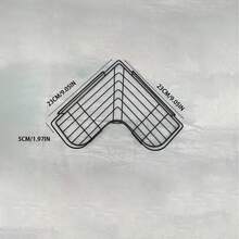 2 pièces Étagère de salle de bain murale, Étagère de rangement pour douche, Étagère de rangement triangulaire sans perçage pour salle de bain et cuisine, Accessoires de salle de bain