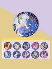 Miniso My Little Pony Series Supernova Blind Box Badges - 11 Exquisite Pony Shapes, High Probability Of Hidden Editions To Stimulate Collection Desire. Metal Material With Gorgeous Prints(1 PC Random Delivery) - Multicolor - View 2