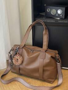 Einfarbige großvolumige minimalistische Handtasche ohne hängende Accessoires, mit einzigartigem Schultergurt-Design für Damen-Schrägschulterbeutel, geeignet für Einkaufen, Geldbörsen, Shoppen, junge Frauen, Studentinnen, Berufseinsteiger und Büromitarbeiter. Sie sind sehr geeignet für Büros, Universitäten, Arbeit, Geschäft, Pendeln, Outdoor-Aktivitäten, Reisen und Ausflüge