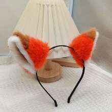 1个女士毛绒仿狐狸耳朵发箍，节日派对角色扮演发饰 - 生日礼物 - 圣诞礼物 - 完美礼物 - 礼物 - 礼物 - 万圣节礼物 - 棕色 - 查看 5