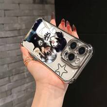 Fundas para Teléfono de Chica Anime Japonesa y Coreana Adecuadas para 16, 15, 14, 13, 12, 11 Pro, X, XR, XS, 8, Plus - Cubierta Trasera Suave Transparente Antigolpes17  17promax - Plateado - Ver 3