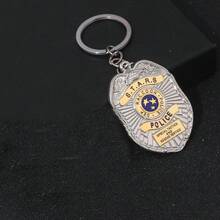 Anime Cartoon Keychain Fashion Raccoon City Department Bag Pendant Accessories Key Ring For Women Men Fans Cosplay Props Decorative Jewelry Favorites