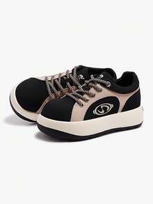 CAMEL CROWN Women's Casual Sports Shoes, Multifunctional German Training Shoes For Autumn, Thick Sole Anti-Slip Sneakers - Black/Beige - View 2