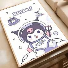 SANRIO 1 件无框，K-Kuromi 海报墙面艺术印刷防水家居客厅卧室酒吧美学装饰帆布印刷品、墙面装饰、帆布家居装饰、闪光海报、非洲女性帆布、艺术帆布 - 彩色 - 查看 16