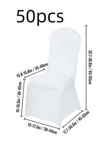 10/30pcs Elastic Spandex Chair Covers For Wedding, Hotel, Banquet, Reusable Stretch Chair Slipcovers For Halloween, Autumn, Birthday, Christmas, Bridesmaid Gift, Party, Room Decor, Bachelorette Party, Wedding, Graduation, Wedding Guest Favor, Birthday Party, Anniversary, Holiday Event, Mother's Day Gift, Back To School Gift - White - View 13