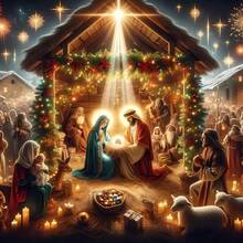 1 pieza Kit de pintura de diamantes en 5D con escena navideña de Jesús, tema navideño [30*30cm/11.8*11.8in][40*40cm/15.7*15.7in] Adecuado para principiantes adultos DIY Mosaico de arte de diamantes, arte de diamantes hecho a mano de perforación completa, adecuado para decoración de pared de sala de estar, dormitorio, oficina, regalo sorpresa para familiares y amigos, decoración del hogar para vacaciones, sin marco - Multicolor - Ver 16