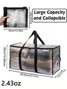2/4 包 2.43 盎司超大搬家袋或收纳袋 – 大号搬家箱，带背包肩带、拉链和提手 – 重型包装袋，适用于搬家、大学宿舍、圣诞装饰、收纳整理、储物箱、衣物收纳、旅行、床底收纳等。 - 彩色 - 查看 2