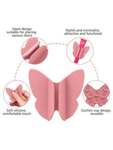 1/2pcs Silicone Lipstick Holder, Suitable For Phone Case Back, Compatible With IPhone And Android Smartphones