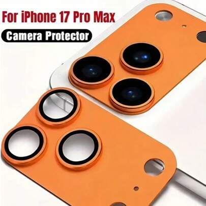 Integrated Lens Protector Film Compatible With IPhone 17 Pro Max/17 Pro - Full Coverage Scratch-Resistant Hardened Glass Camera Protector Film, Durable And Easy To Install, Scratch Protection Film | Fashionable Camera Protector Film | Hardened Glass Protector Film, Camera Lens Protector, Phone Lens Protector