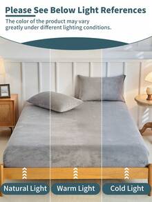 2/3 piezas Juego de sábanas ajustadas, ropa de cama, protector de colchón, cubrecama, textil para el hogar acogedor, funda de colchón suave y cómoda, sábana de unicolor, bolsillo profundo, solo sábana, sin funda de almohada, a prueba de polvo, lavable a máquina, regalos de ropa de cama, se ajusta a camas individuales, dobles, king y queen, lavable a máquina, decoración de otoño, decoración de invierno