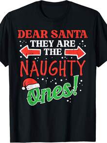 Dear Santa They Naughty Ones Cistmas Xmas  Wo Kids T-Shirt - 款式4 - 查看 1
