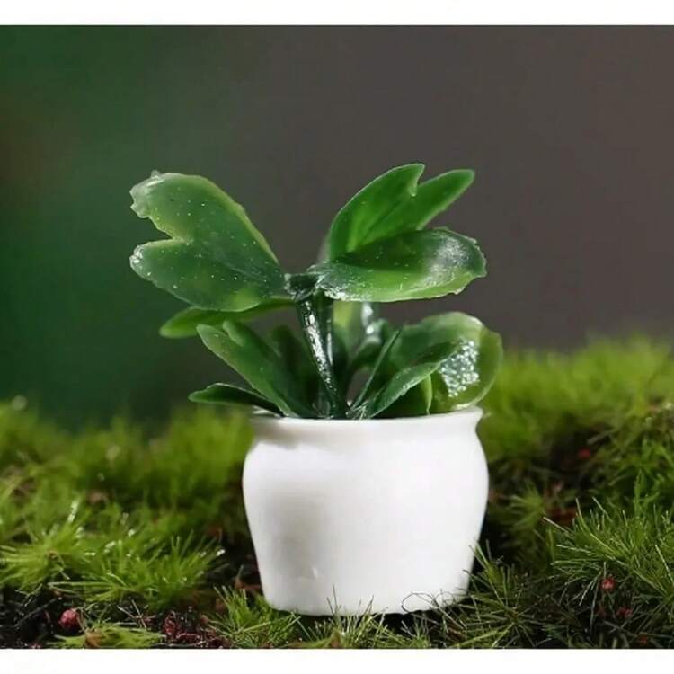 4/8 pièces Plantes en pot artificielles réalistes, avec des pots en résine ABS - Ensemble de bonsaï artificiels et de plantes vertes florales. Convient pour la décoration de maison de poupée, le jardin miniature, la décoration de jardin de fées, la décoration de fête, la décoration de jardin, multi-scène applicable, parfait pour les accessoires de bureau, la décoration de bureau, la décoration de jardin, la décoration de paysage miniature DIY, les jouets miniatures, les accessoires de maison de poupée, les fêtes de jardin, les cadeaux de fête, les cadeaux d'anniversaire - Multicolore - Voir 7