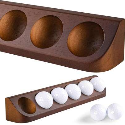 1 pezzo - Estante de almacenamiento de golf - Adornos de decoration de escritorio para sala de estar del hogar - Madera -