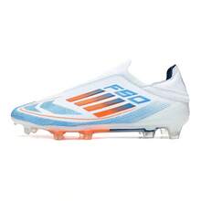 男士足球鞋、女士足球鞋、宽底棒球鞋、人造草足球鞋、成人及青少年足球鞋、AG/FG室内五人制足球训练鞋 - 白色 - 查看 6