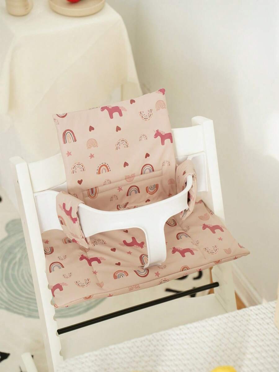 Baby Stokke Tripp Trapp Classic Kissen, leicht zu reinigen, wasserdicht, weiches Sitzkissen für Babys, Dinosaurier und Einhorn Motiv, Zubehör für Hochstuhl Tripp Trapp - Verschiedenfarbig - Übersicht 1