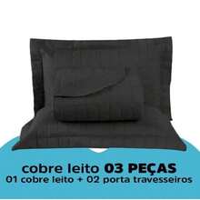 Kit Cobre Leito ATHENAS 3 Peças Casal Queen Dupla Face 400 FIOS Micropercal Toque de Algodão - Bege - Visão 4