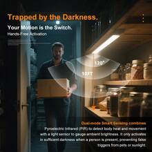 LED 橱柜灯，可充电橱柜灯，磁性粘贴式无线灯条，可调光夜灯，适用于厨房、客厅、卧室、床头、走廊、餐具室 - 白光/暖光/中性光 - 查看 3