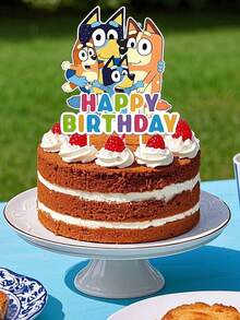 25/50pcs Birthday Party Decorations, Cute Cartoon Dog Coco Birthday Party Supplies & Favors (Some Items Randomly Shipped) - Multicolor - View 4