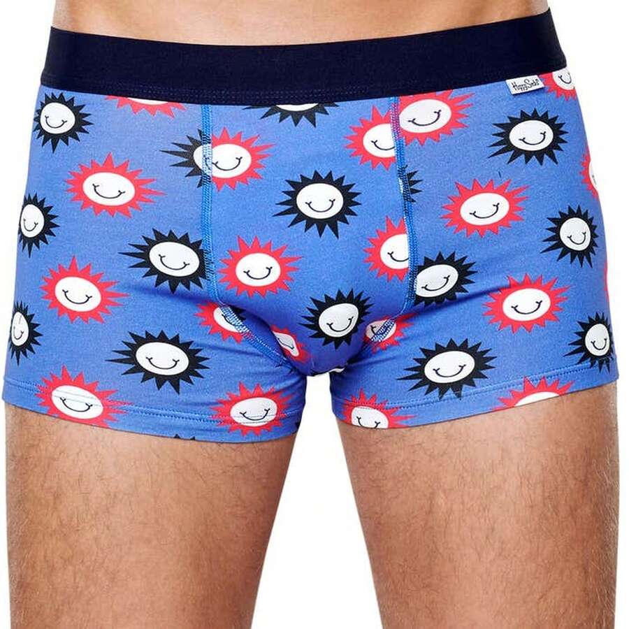 Happy Socks Boxer Sunny Smile Trunk Talla S azul - Azul - Ver 1