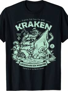 Kraken-Cryptids Club Ary Sea Monster T-Shirt - Style 7 - View 1