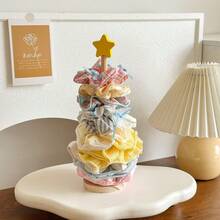 1PC Christmas Kitchen Storage Rack, Hair Scrunchie Organizer + Multi-Purpose Hanger, Towel/Tissue/Wrap/Lazy Wipe Rack, Disposable Wipe & Kitchen Paper Roll Holder