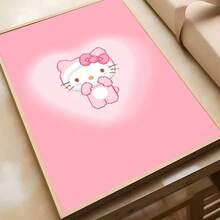 1 tấm áp phích không khung hình H-Hello K-Kitty in nghệ thuật treo tường chống thấm nước trang trí thẩm mỹ cho phòng khách phòng ngủ quán bar - Nhiều màu - Xem 13