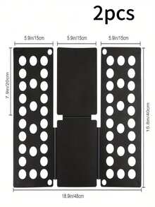 1/2pcs Plastic Clothes Folding Board, T-Shirt Folding Organizer, Laundry Storage Rack, Convenient Home Organizer, Efficient Folding, Durable Material, Space-Saving Design, Creative Slouchy Clothes Management Tool, Clothing Storage, Wardrobe Organizer