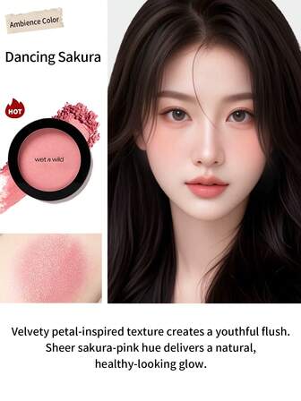  Wet N Wild Color Icon Blush - Revive Glow Matte With Soft Shimmer, Multi-Shade For Professionals & Students, On-The-Go Friendly - Sakura Blossom - 6g