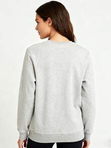 Frozen Kristoff & Sven's Ice Harvesting And Delivery Long-Sleeve Sweatlong-Sleeve Sweatshirt - Gris - Voir 2