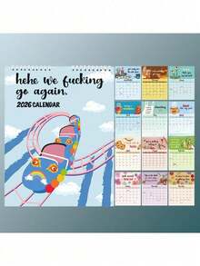 2026 Clever & Humorous Wall Calendar - Cats & Friends Wall Calendar - Amusing Cat Selfie Series, 12 Monthly Photos, Perfect Gift For Cat Lovers - Highland Cow Wall Calendar - Scottish Cow Daily Planner, Annual Organizer With Monthly Notepad, Suitable For Home Office Decor & Animal Lover Gifts, Showcase Personalized, Innovative Daily Planner With Memo, Dual Use Home & Office, Christmas Countdown - Multicolor - View 6