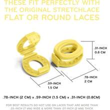 Shoelace Knot Clips Keep Shoe Laces Tied Secure Shoelace Bow Clip Accessory - Yellow - View 4