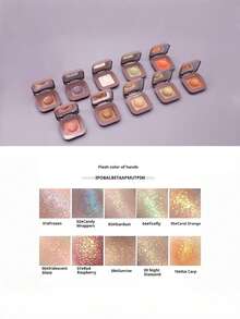 NOVO Sombra de ojos monocromática brillante, de textura cremosa, de larga duración, fácil de aplicar, iluminador, adecuado para uso diario, vacaciones, graduación, fiesta, maquillaje de escenario, festival de música - 01# Hielo y nieve - Ver 2