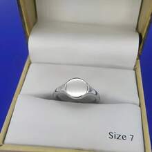 1pc Minimalist High Polished Round Ring, Unisex Couple Fashion Personalized Finger Ring, Hip-Hop, Non-Fading - Silver - View 17