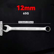 6-21mm 铬钒钢双六角扳手套装，哑光六角和开口式汽车维修工具