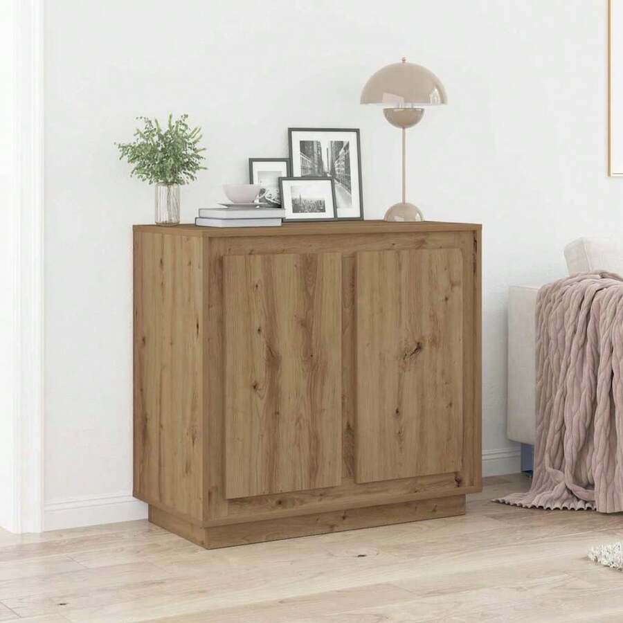 vidaXL Handgefertigtes Eichen-Sideboard, 80 x 34 x 75 cm