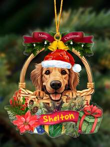 Personalized Pet Photo Ornament Custom Name 2025 Christmas Tree Hanging Decoration Holiday Home Decor Keepsake Gift For Dog Cat Lovers Friends Family Personalized Ornament Trending Holiday Gift Winter Pet Memorial Decoration Stocking Stuffer Festive Souvenir,Personalized Pet Photo Ornament 2025 Christmas,Custom Name Dog Cat Holiday Decoration,Personalized Pet - Multicolor - View 11