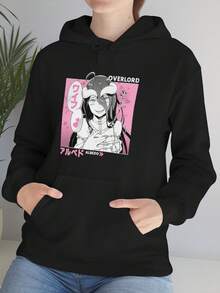Overlord Succubus Hoodie Skull,Ainz Ooal Gown,Demiurge,Sexy,Otaku,Waifu - màu đen - Xem 1
